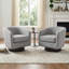 Upholstered Swivel Armchair-487583251