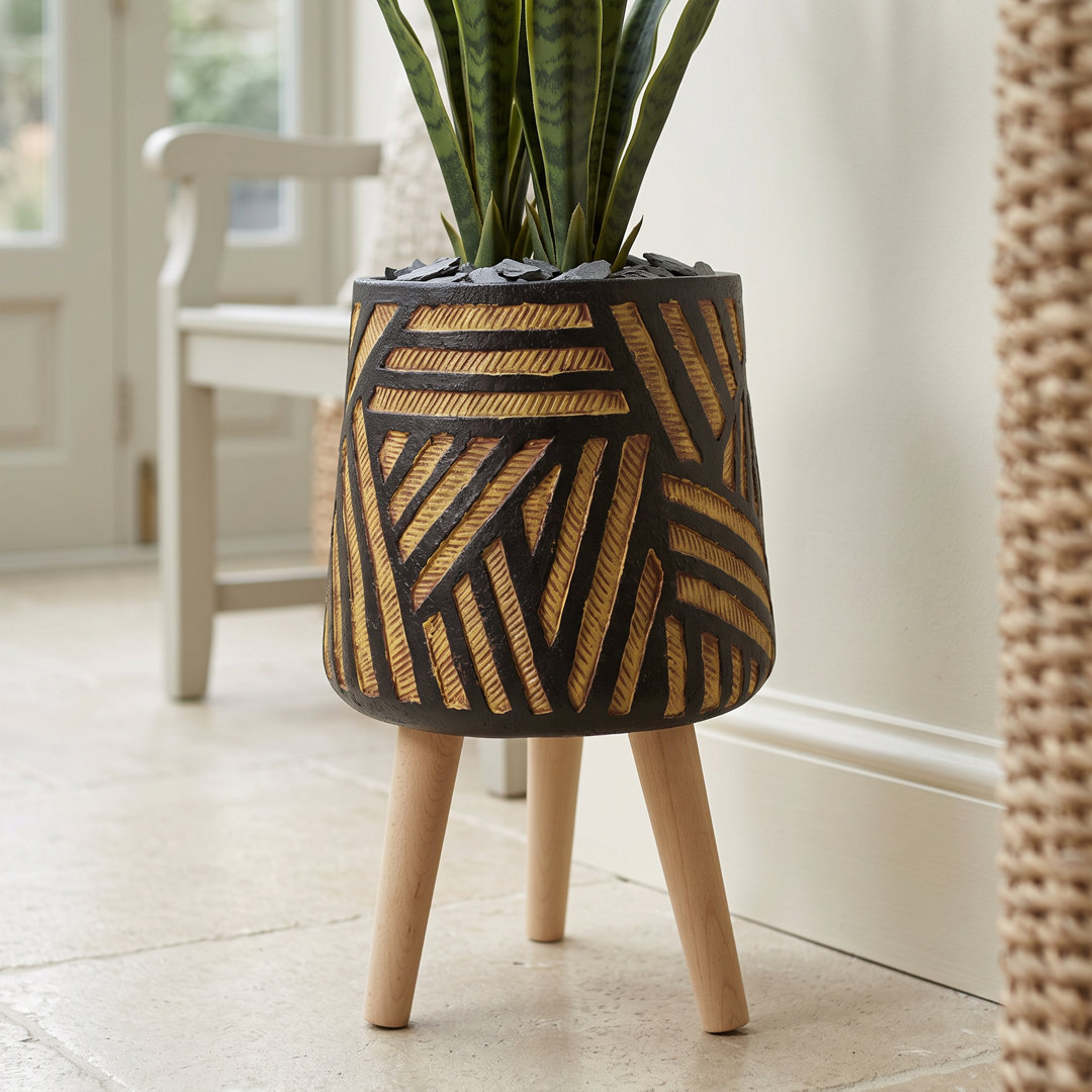Leaf - Bali Indoor Planter - Fibreglass Composite - Brown - 45 x 28cm - Image 4