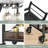 Small Bar Cart on Wheels, Home Bar Serving Cart with Glass Holder-532199470-532199465