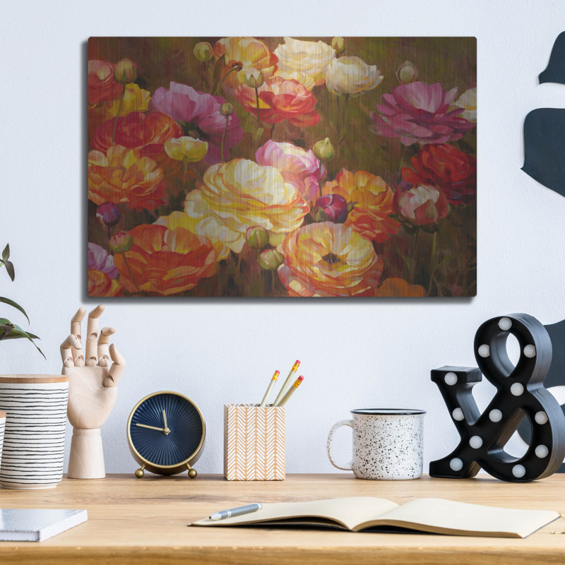 «Ranunculus Garden» par Emma Styles, H 12 po x l 16 po