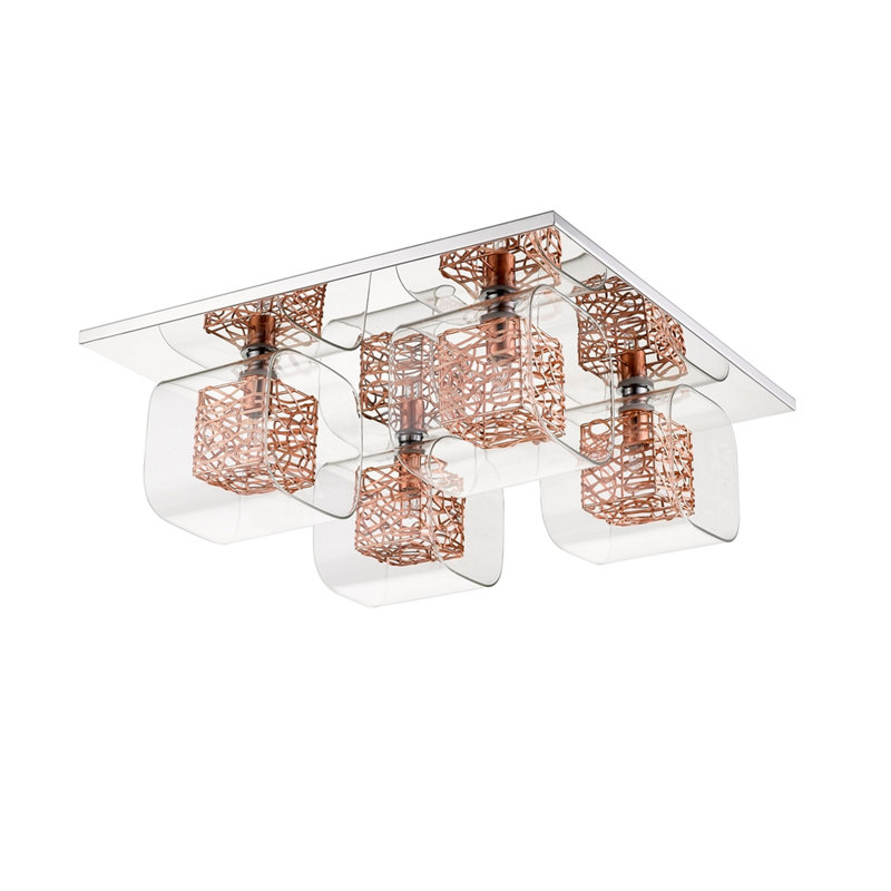 Kidsgrove Flush Mount, Copper