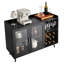 Armoire à vin, armoire à café avec 9 porte-bouteilles de vin, buffet moderne avec porte-verre