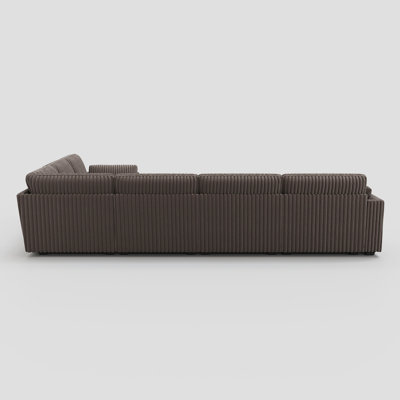 137.8" W U-Shaped Modular Sectional