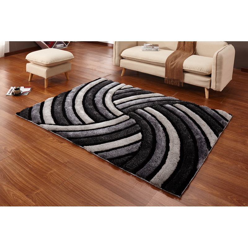 Tapis gris / noir Regina