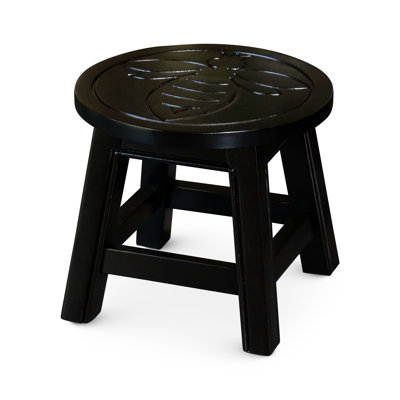 Queen Bee Wooden Step Stool, Hue - Rubberwood, Different Needs , With Feature Rubberwood For Applications