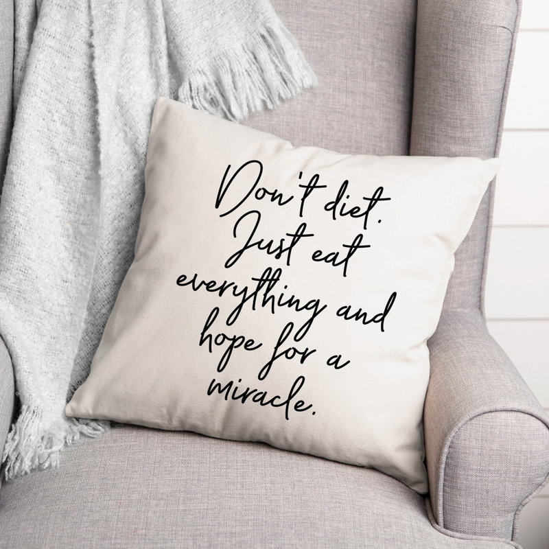 Coussin espoir noir et blanc