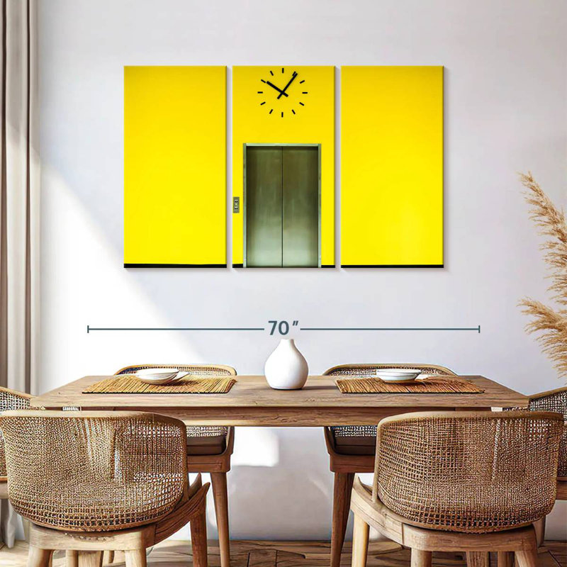 Yellow Elevator, 36" H x 57" W