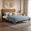 Lit plateforme en bois avec tête de lit-1109855736-1109855742