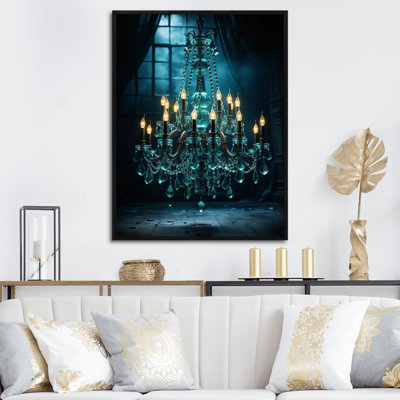 «Basie Chandelier Graceful Illumination», reproduction d'art sur toile