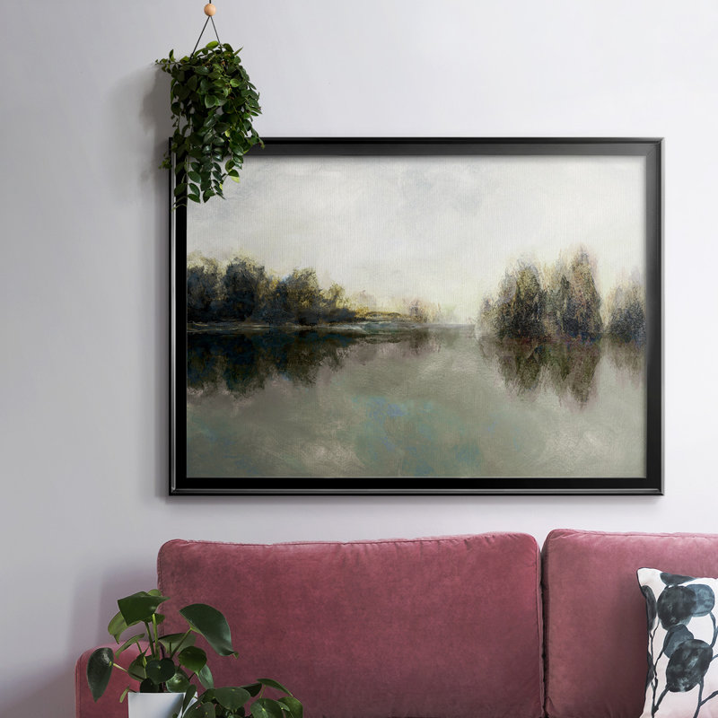 Rainy Sunset, reproduction d'art sur toile, H 30 po x l 44 po x P 1,5 po, Noir