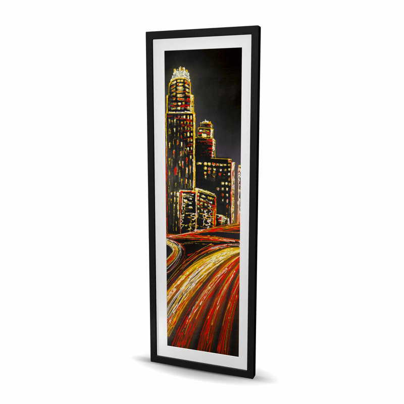 Lived City by Night - imprimé noir mat pour la décoration