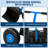 Heavy Duty Snow Shovel with Wheels,Steel Dual Handle Push Snow Pusher Shovel for Driveway Snow Removal, 5-Position Angle & Height Adjustable Handle, Sidewalk Yard Snow Plow-121598834-121598831