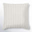 Bertie/Bert Fringed Linen Throw Pillow in Ivory/Natural