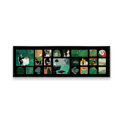 Art mural Mid-Century moderne en toile pour salon