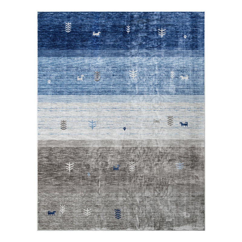 Keasya Ombre Indoor Rug, Rectangle 9' x 12'