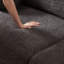 2 laine d'agneau avec tissu et coussins - Gris pour salon ergonomique