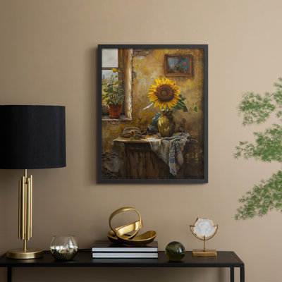 Série FLORAL DVI - reproduction encadrée de qualité supérieure - prête à être accrochée - aucun clou requis