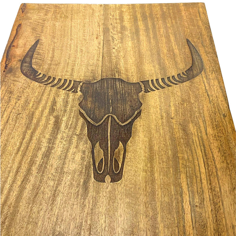 Table crâne en fer de marque - naturel par 