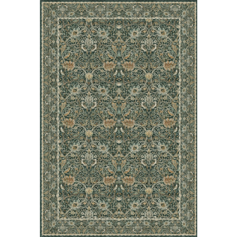Tapis rétro Tapis rétro Boho, Vert, Rectangle 9 pi x 12 pi