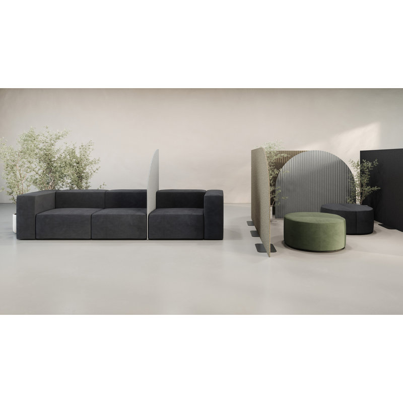Écran d'intimité calme Kfi Studios - 72 po, Gris