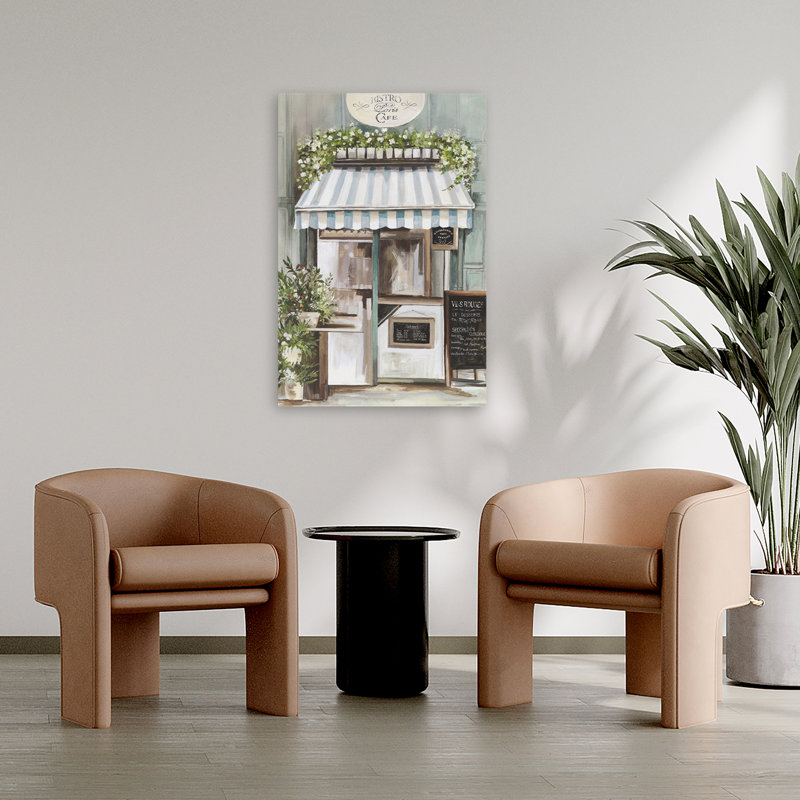 Paris, café II, paysage, peinture, art, art, nature, rétro, H 36 po x l 24 po