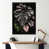 Impression noire sur toile encadrée