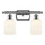 Éclairage pour salle de bain à intensité variable en métal à 2 lumières avec abat-jour en verre l 15 po Brysin-1085497939-1085497928