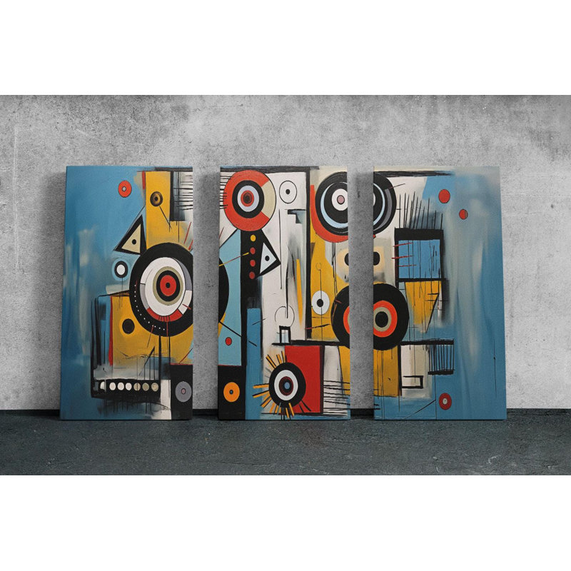 «Triptych», reproduction d'art sur toile, H 24 po x l 48 po