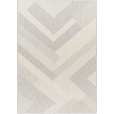 Tapis extérieur gris clair Beston