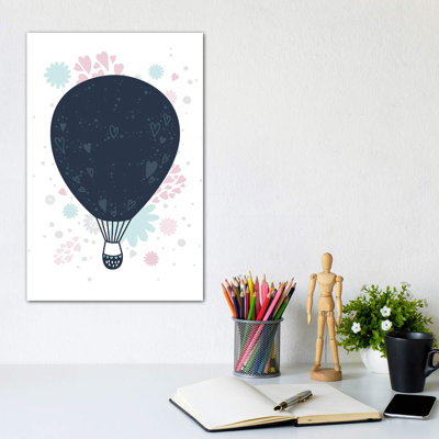 Montgolfière - impression d'art graphique