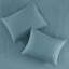 Literie réversible très grand / très grand bleu sarcelle - Literie réversible en microfibre et coton-119105593-119105586