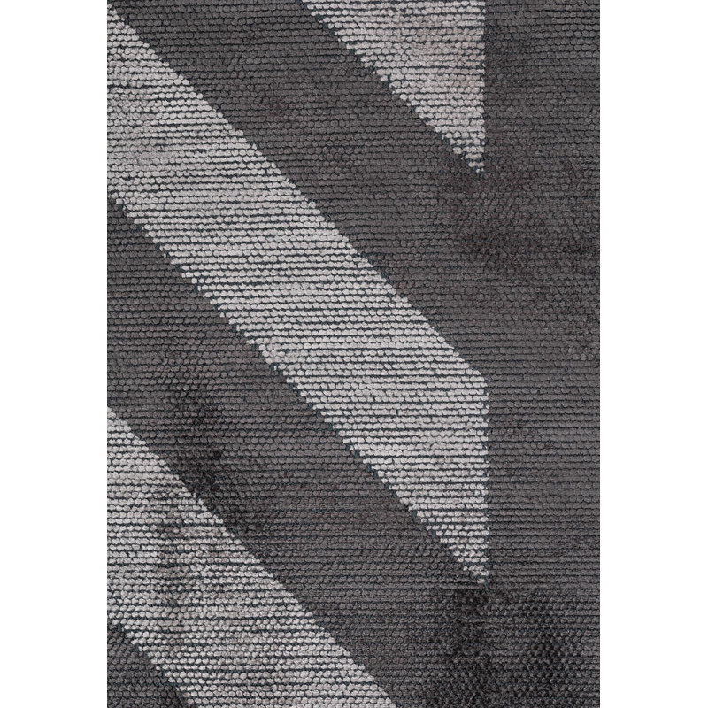 Tapis moderne à tirets abstraits, Rectangle 7 pi 10 po x 11 pi 2 po