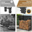 121cm W Metal Log Rack
