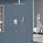 3-Function High-Pressure Rainfall Shower System, Tub Faucet Set