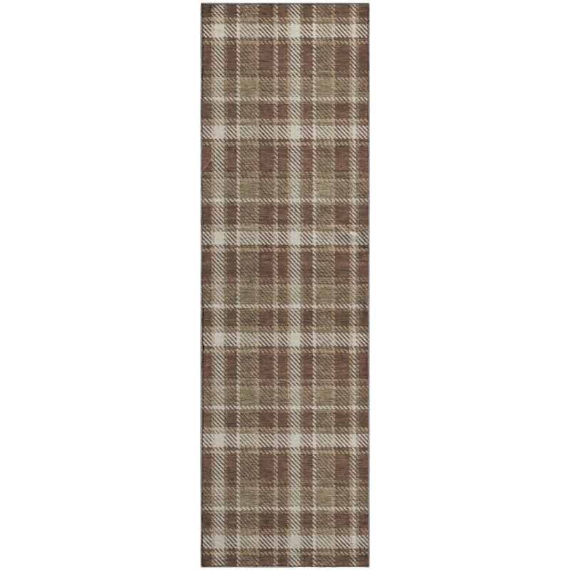 Cerrito Chocolate AMF563 Premium Machine Washable Mat, Tapis de couloir 2 pi 3 po x 7 pi 6 po