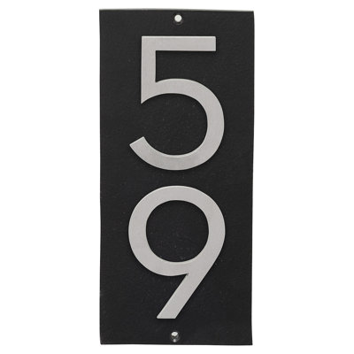 Plaque murale rectangulaire verticale flottante 6 po