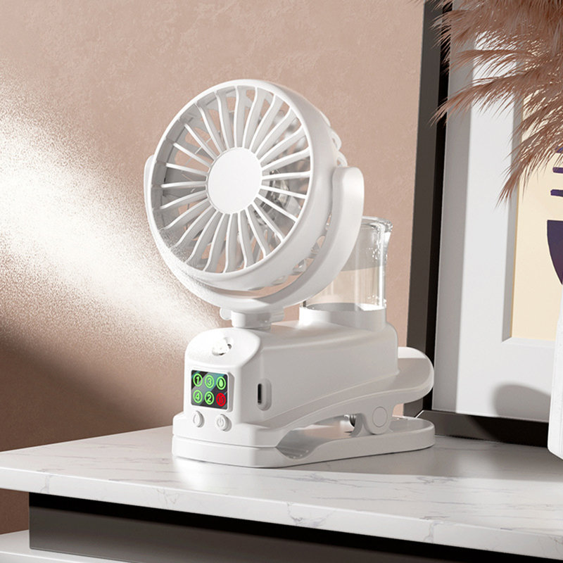 Mini ventilateur rotatif à 360 degrés kbndieu, Blanc
