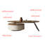 Table basse moderne minimaliste en forme de feuille