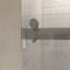 Porte de douche coulissante sans cadre en verre trempé à fermeture en douceur de l 48 po x H 76 po-98502870