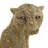 Brightnalle Polystone Beaded Leopard Decorative Gold Sculpture with Diamond Mirrored Accents