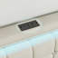 UK & EU Linen Upholstered Bed Frame with 360° RGB LED & USB Type-C, Underbed Storage Drawers, Single, Double & King, Grey & Beige-1894102166-1894102165