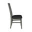 ENSEMBLE DE CHAISES À LINGE NOIR-GRIS 2PK À LATTES Avec revêtement en polyester confortable et dossier à lattes élégant