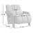 27.48" W Upholstered Channel Tufted Hollow Arms Accent Chair With A Toss Pillow-370179774