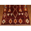 Tapis unique en laine noué à la main 8 pi 4 po x 10 pi nouvel âge en rouge / beige