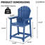 Ensemble de 4 chaises d'extérieur en PEHD Adirondack-888643998