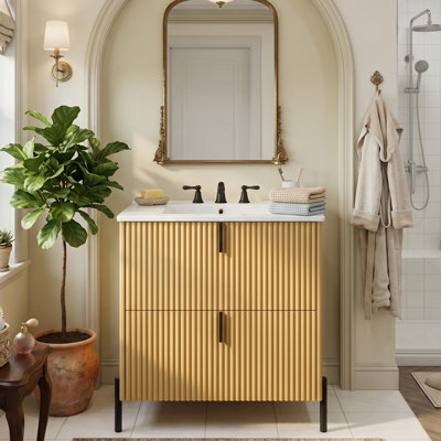 Meuble-lavabo 30 po avec lavabo en céramique