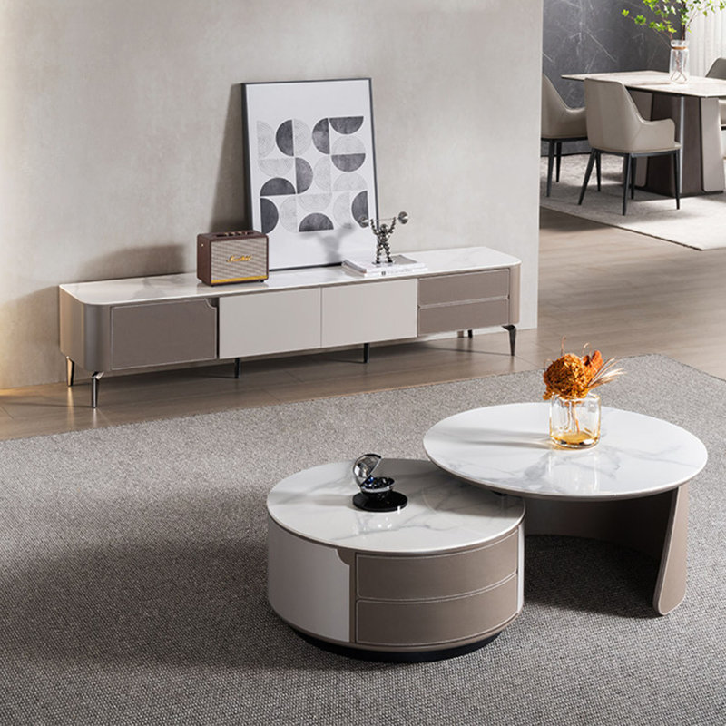 Ensemble de meuble télé moderne et minimaliste de luxe