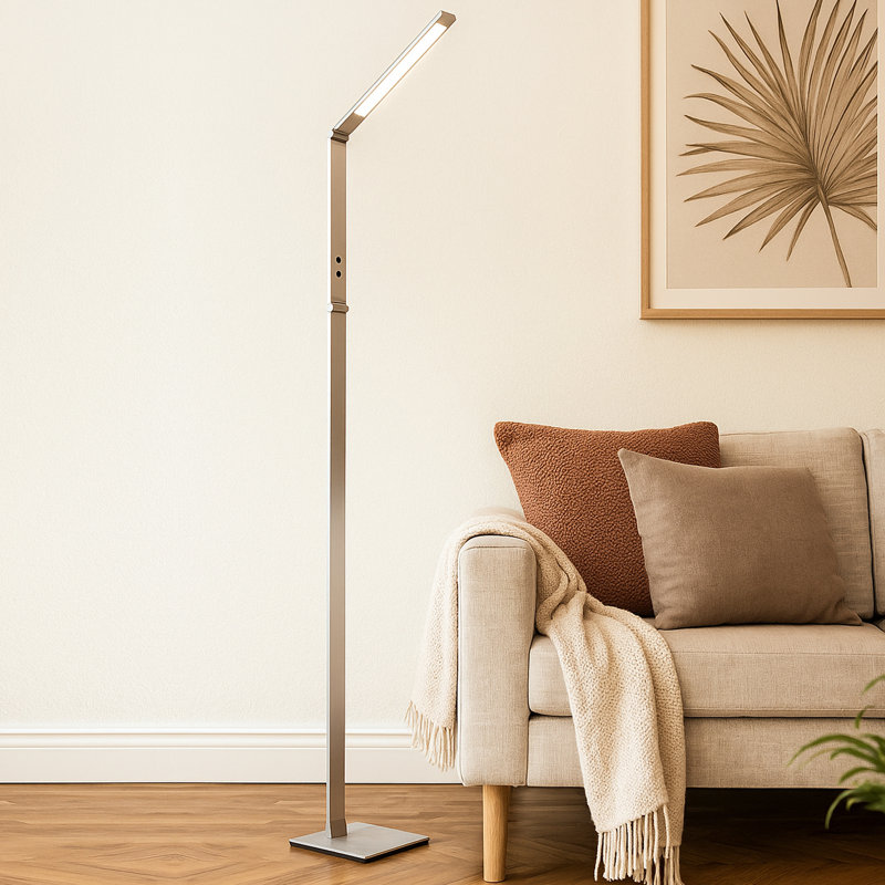 Aicke 130cm LED Task Floor Lamp, Grey