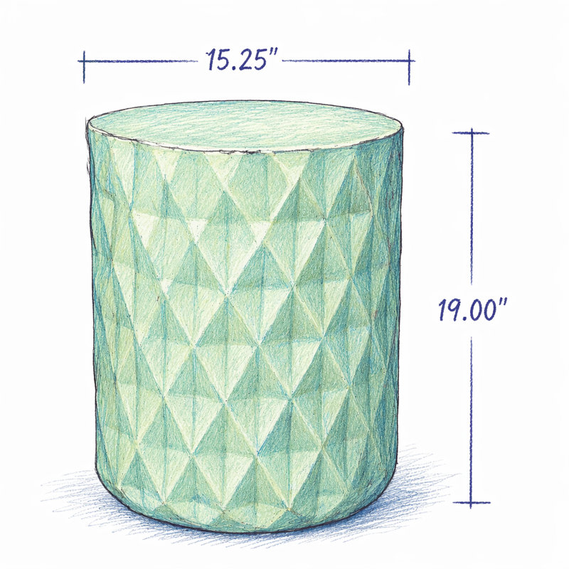 Table d'appoint d'extérieur en béton léger