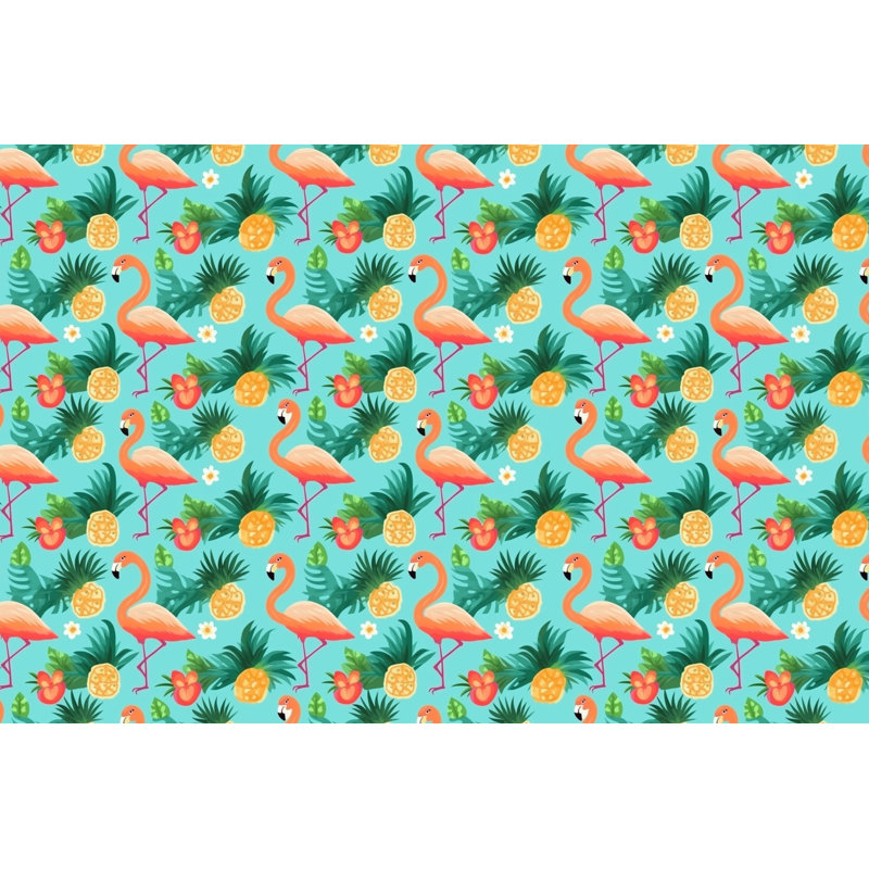 Orange Green Polyester Comforter, Twin Comforter